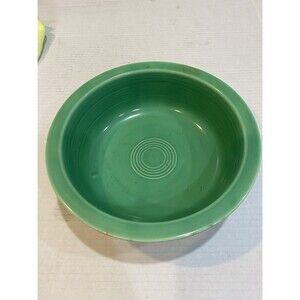 Vintage Fiesta Ware 8.5” Serving Bowl Green Ceramic Homer Laughlin